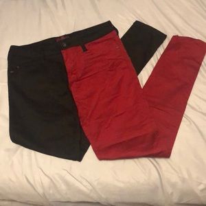 Black and red jegging